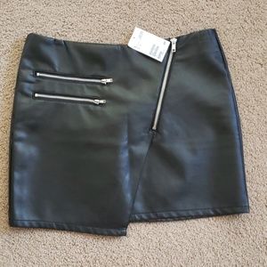 Brand new PU leather skirt